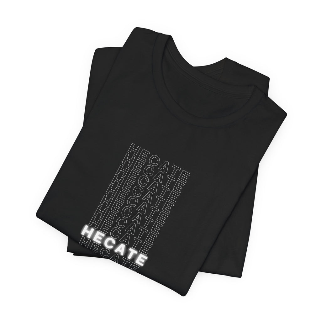 Hecate Gothic tee | Black T-Shirt, Pagan Witchcraft Design - Midnight Solstice Occult Shop