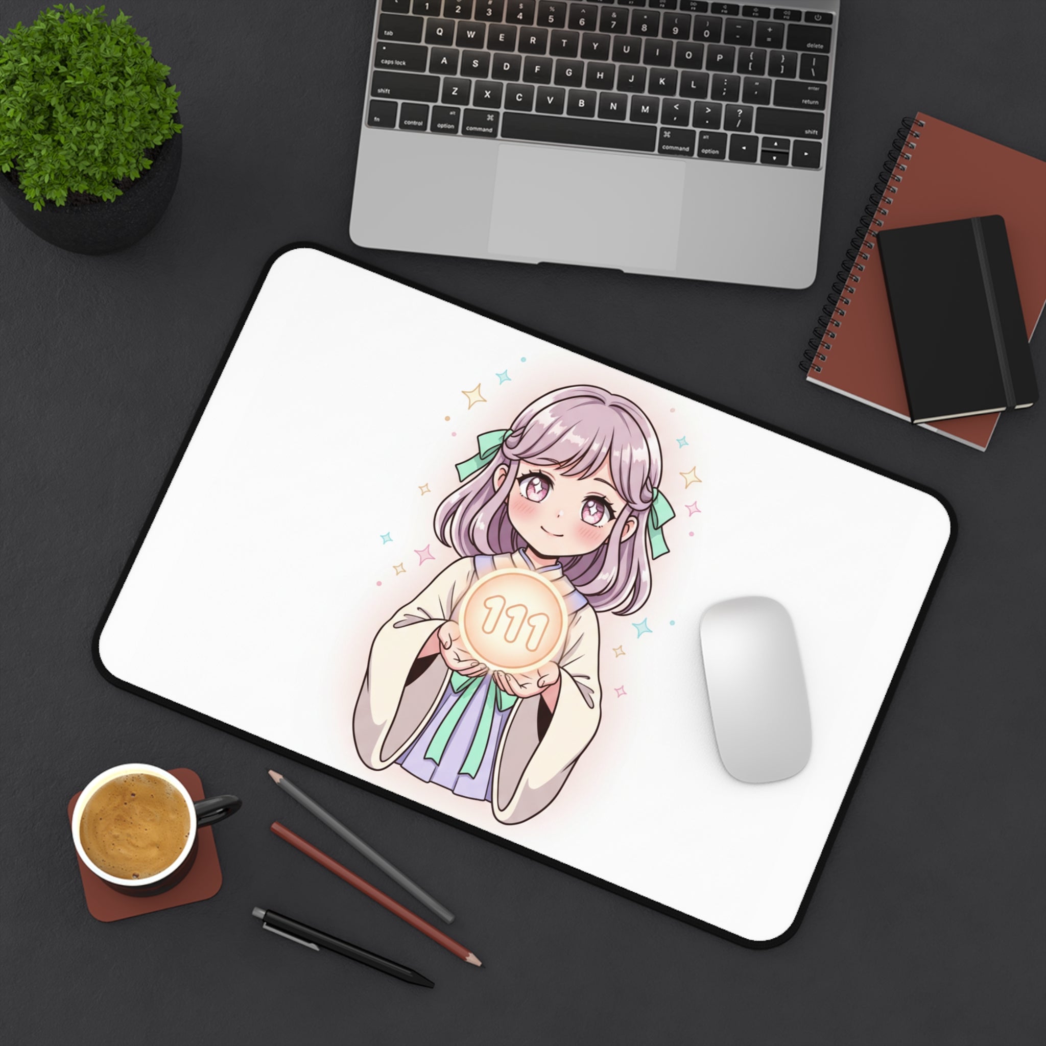 Cute Anime Desk Mat | Kawaii Anime Gamer Mouse Pad - Midnight Solstice Occult Shop