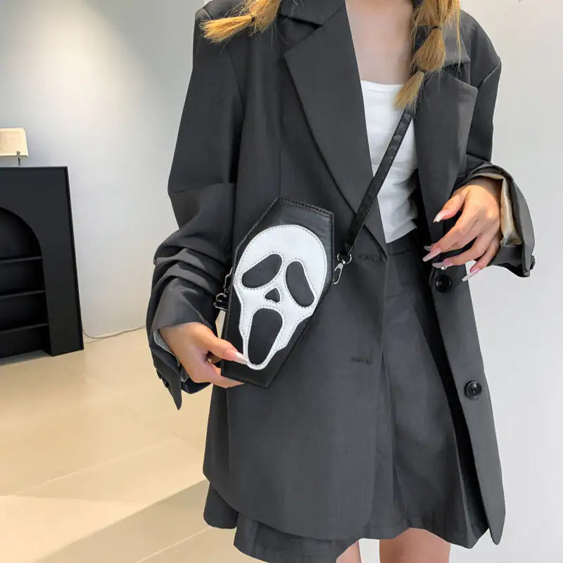Scream Shoulder Bag | Gothic Messenger Crossbody | Bag For Women