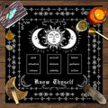 Tarot Tablecloth Altar Decorative Cloth Have Your Power Mandala Moon Phase Floral Butterfly Tablecloth