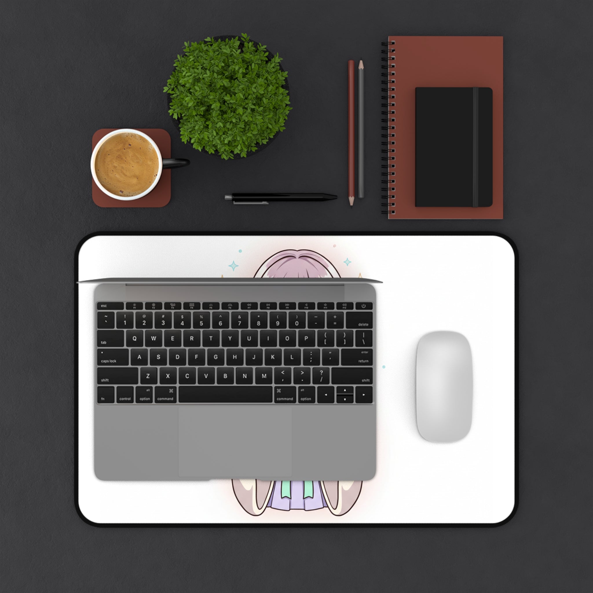 Cute Anime Desk Mat | Kawaii Anime Gamer Mouse Pad - Midnight Solstice Occult Shop