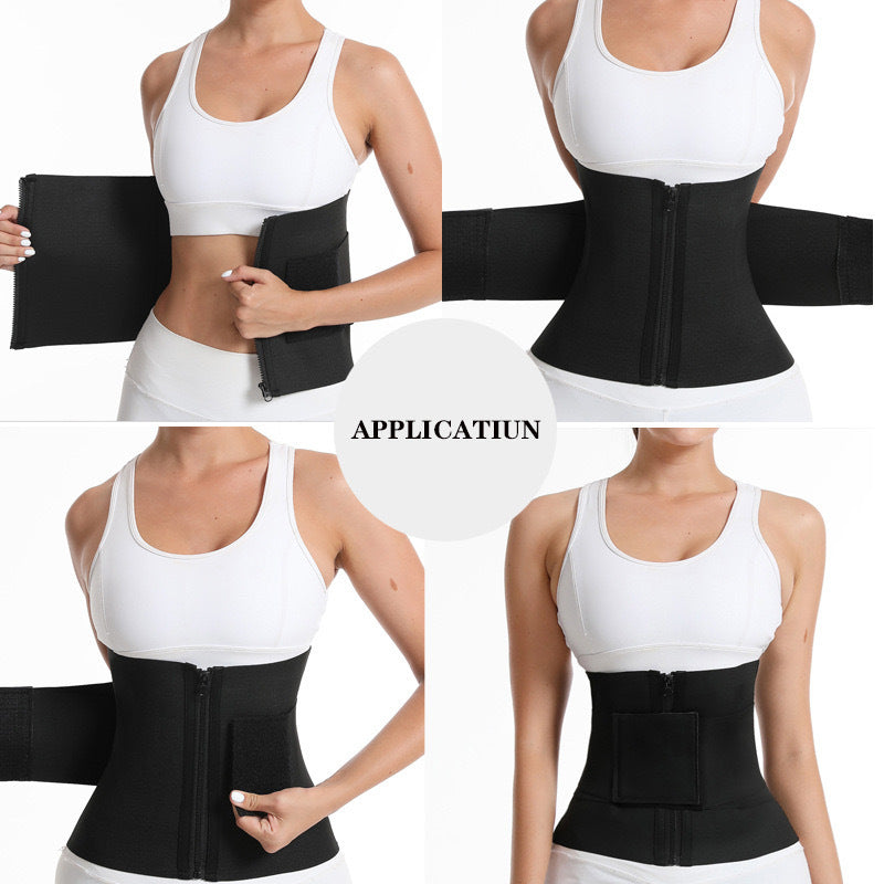 Shaping Waist Trainer with Waist Support for Women Belt Waist Cincher Belt Tummy Control Body Shaper with Double Wrap Comfortable Fabrics Adjustable Womenswear Lady Comfort Fabrics