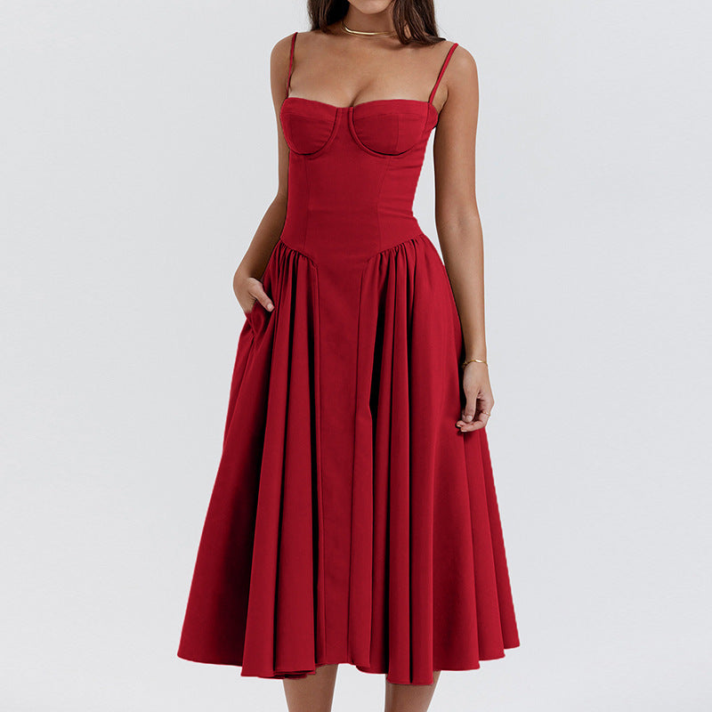 Spaghetti  Strap Dress for Women | Stylish Spring Wedding Guest Dress | Womenswear