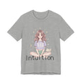 Intuition Girl Illustration T-Shirt | Mystic Moon, Tea, Book - Midnight Solstice Occult Shop