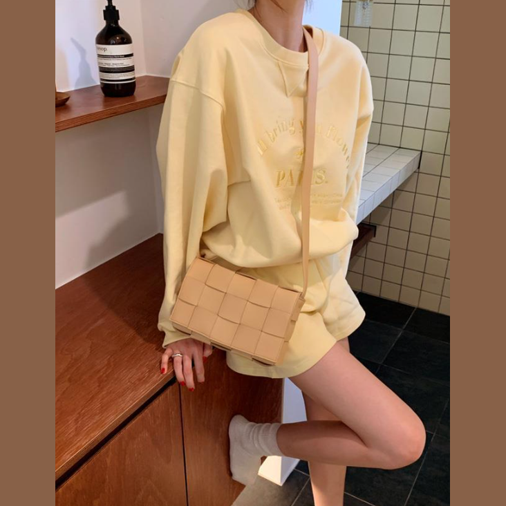 Embroidered Bring You Flowers Sweater and Shorts Suit for Women