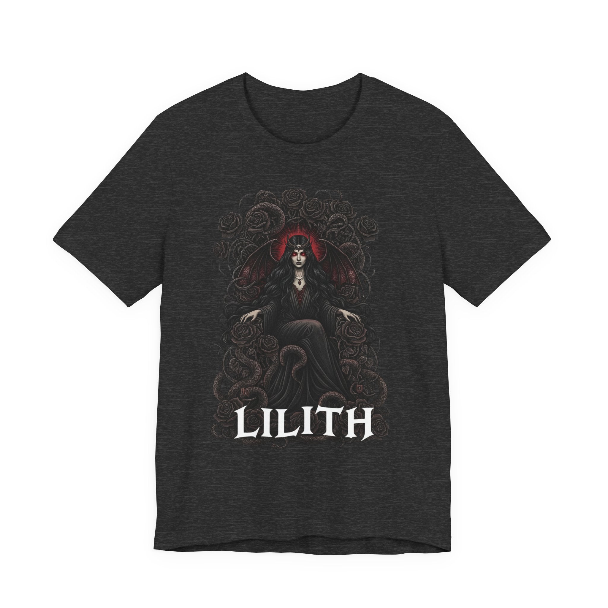 Midnight Solstice Lilith Gothic Vintage Tee |  Dark Goddess Graphic T-Shirt | Vintage Clothing