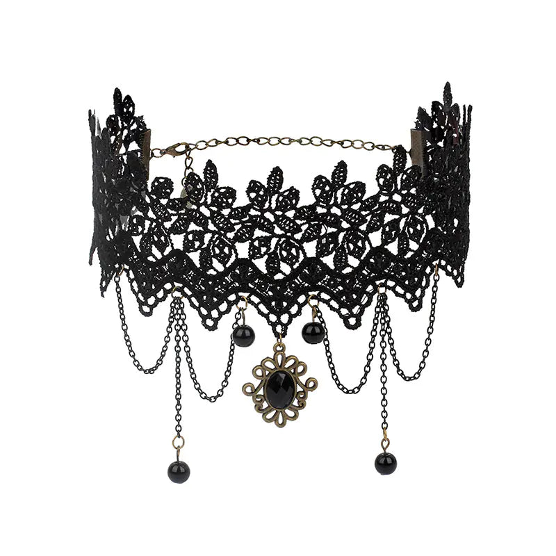 Gothic Style Choker Necklaces - Layered Ethnic Design