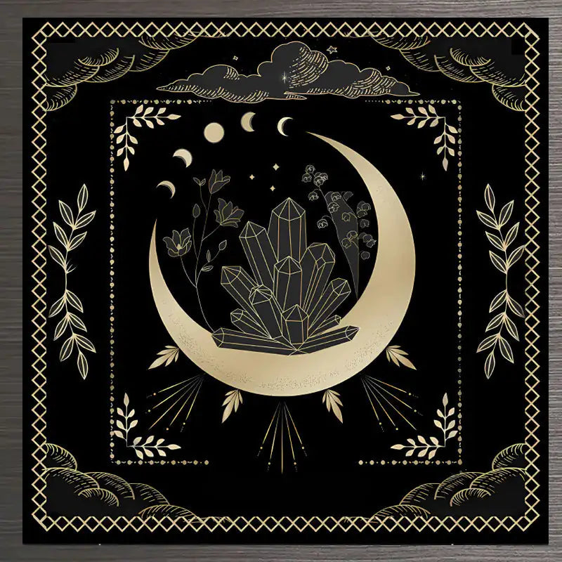 Tarot Tablecloth Altar Decorative Cloth Have Your Power Mandala Moon Phase Floral Butterfly Tablecloth