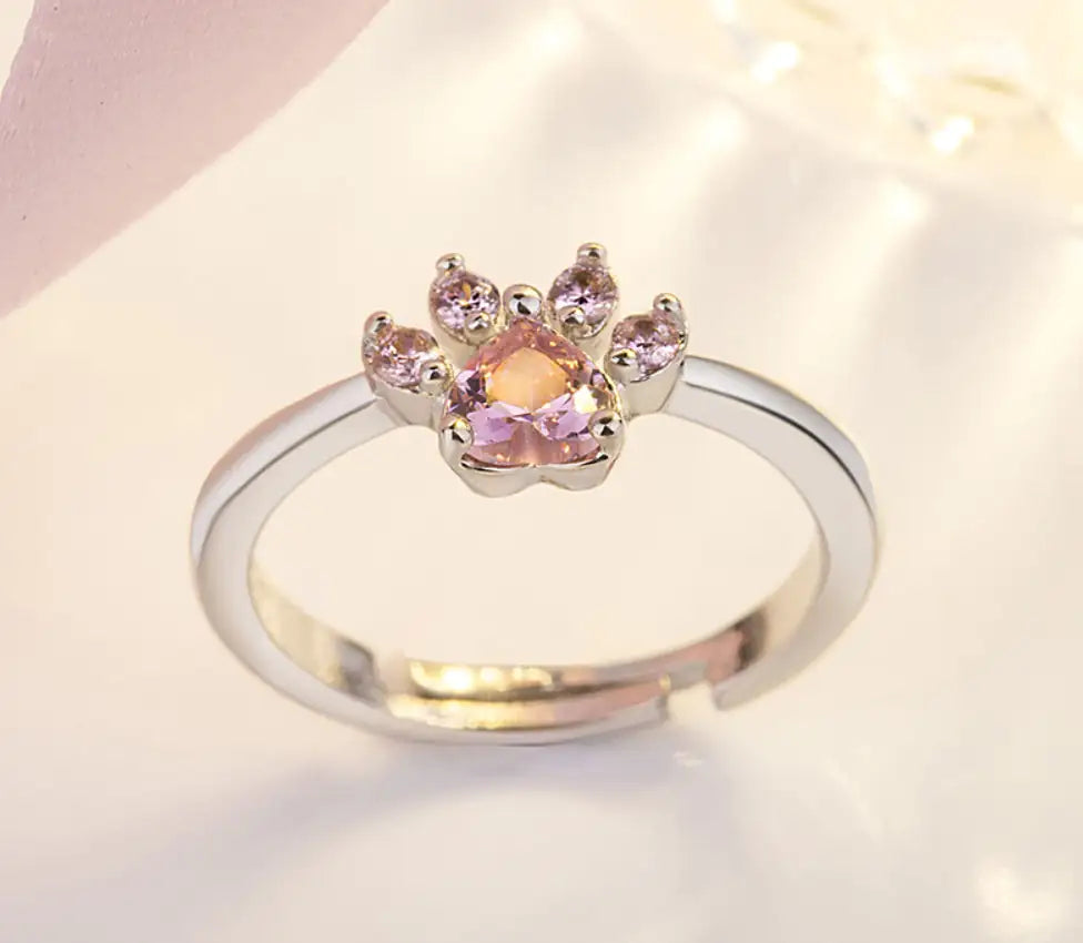 Cat / Dog Paw Ring for Women Jewelry Sets