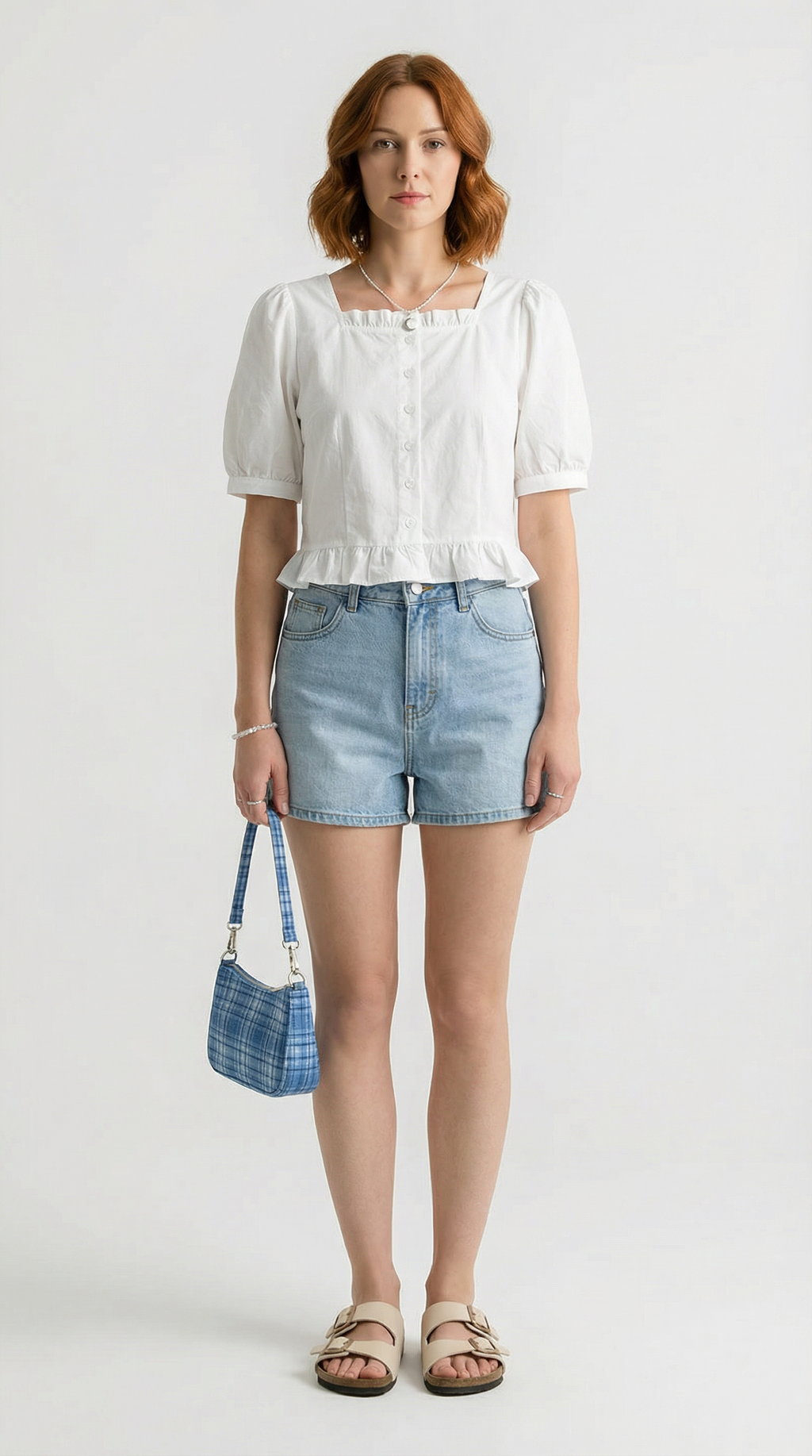 Hot Girl High Waist Denim Shorts | Trendy Wide Leg Summer Jean Shorts | Heart Pocket Denim Shorts