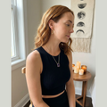 Retro Geometric Statement Hoop Earrings | Minimal Round Metal Earrings