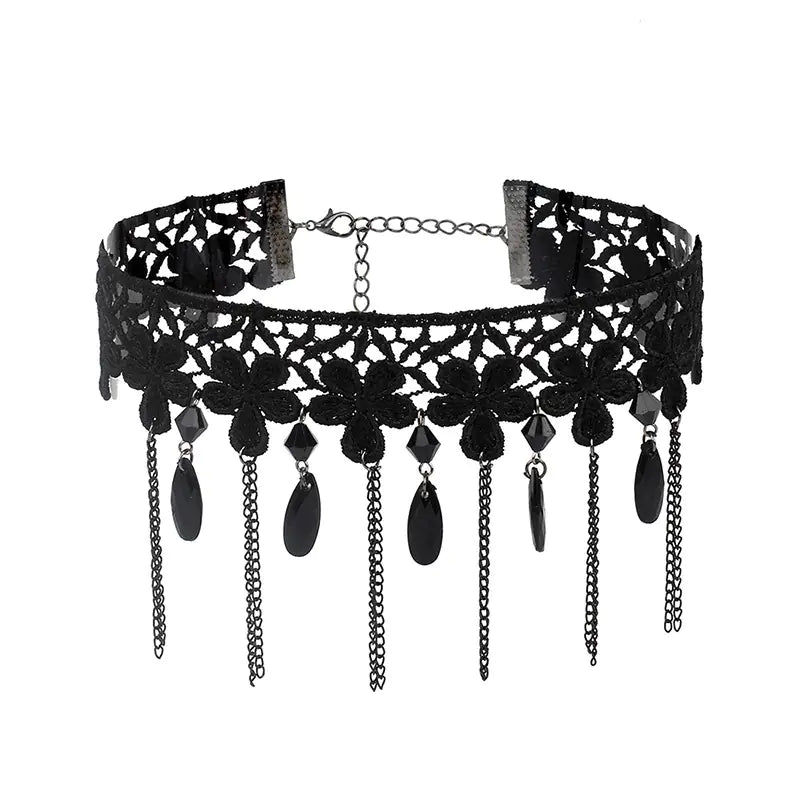 Gothic Style Choker Necklaces - Layered Ethnic Design