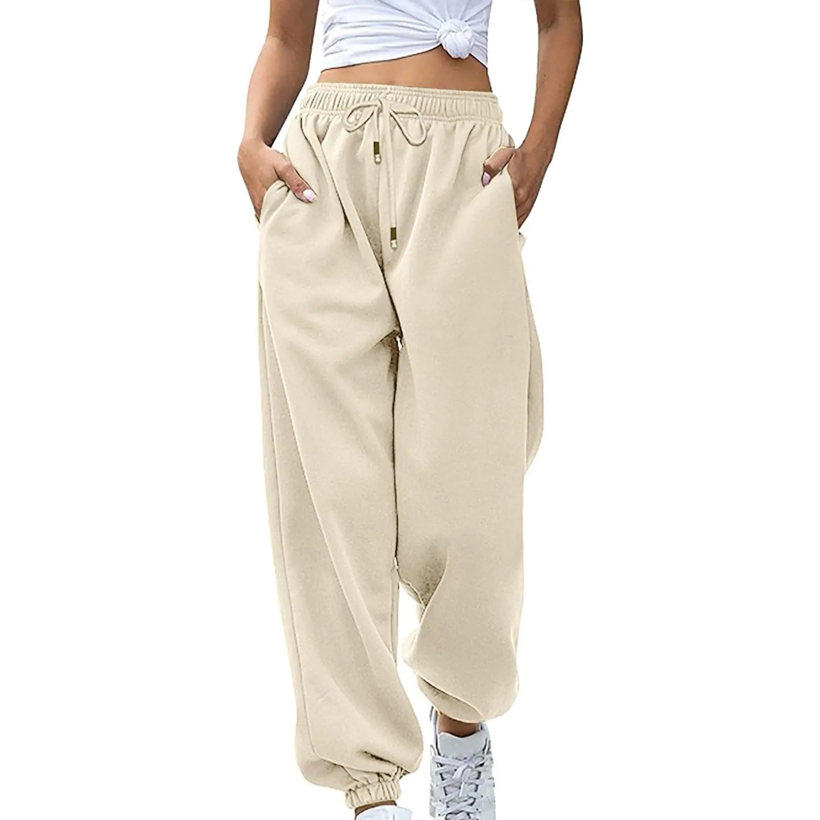 Cream Sweatpants