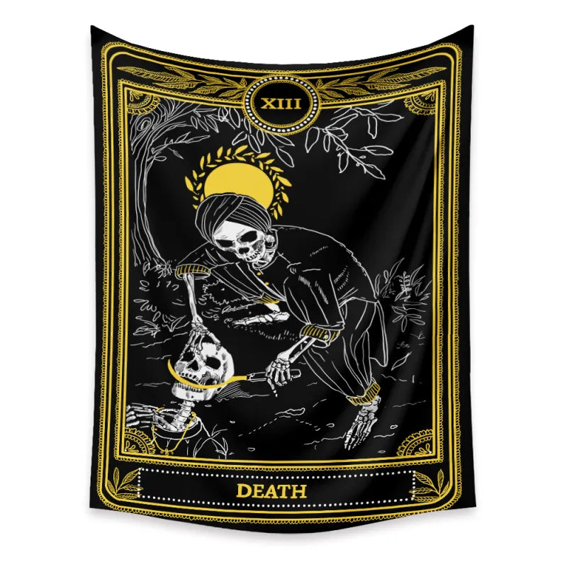 Tarot Tapestry | Psychedelic Background Cloth Boho | Wall Tapestry - Midnight Solstice Occult Shop