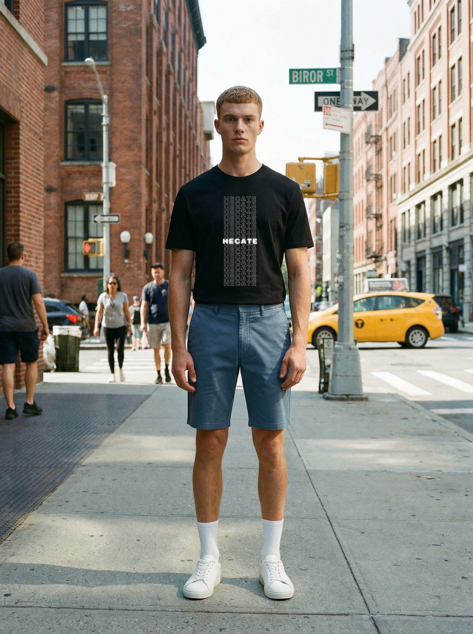 HECATE Black Graphic T-Shirt | Minimalist Gothic Streetwear Tee