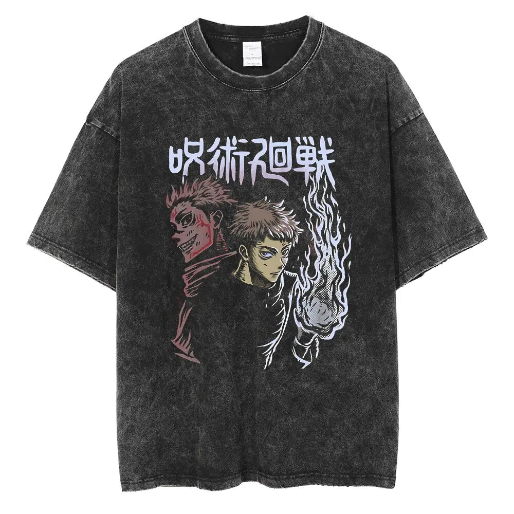 Vintage Washable T-Shirt - Streetwear Anime Graphic | Vintage Clothes