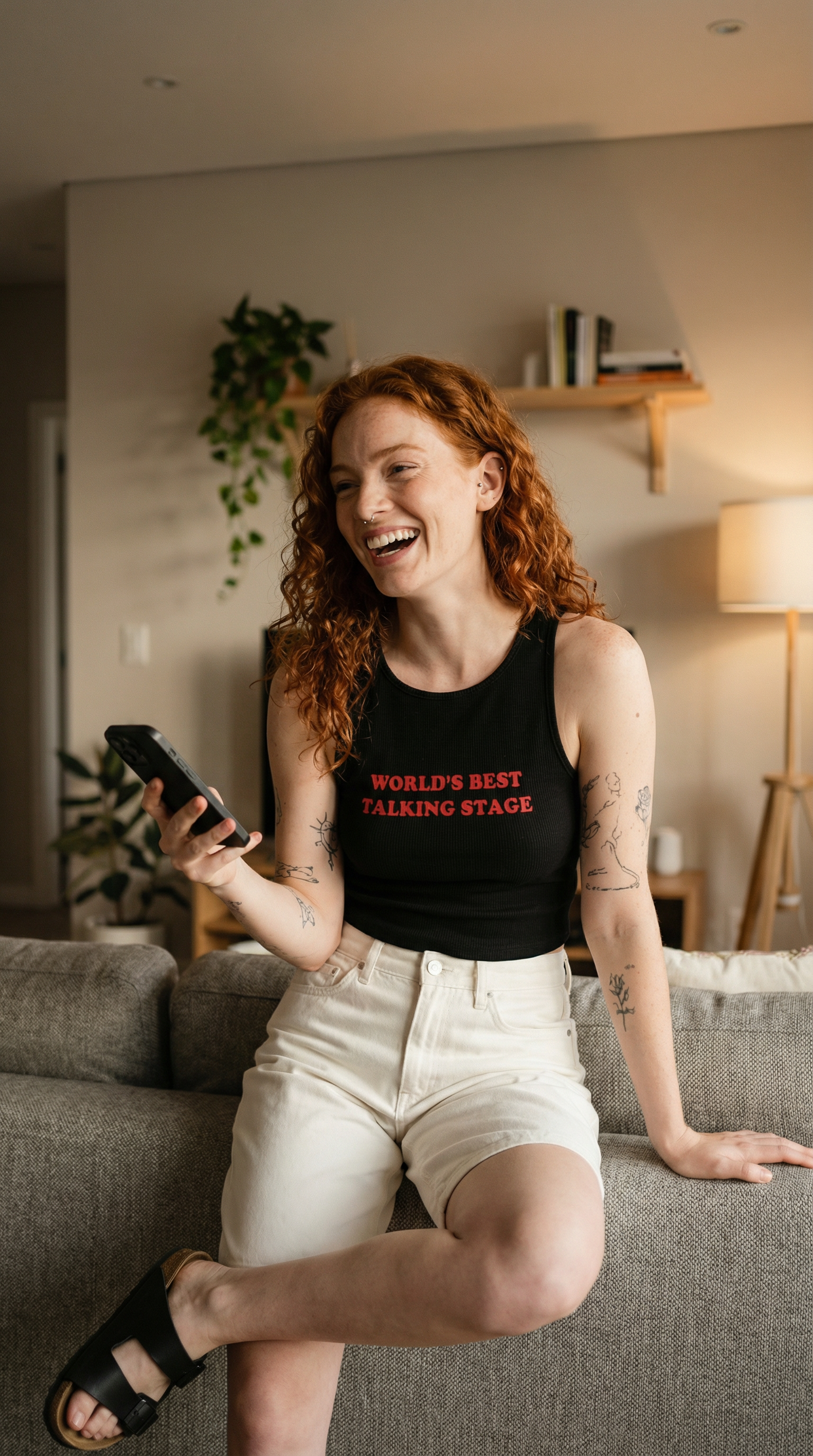 World's best Talking Stage | Womens Y2K Letter Print Crop Top Sleeveless Rib Knit Tank Top Summer Vest Tops Black Graphic