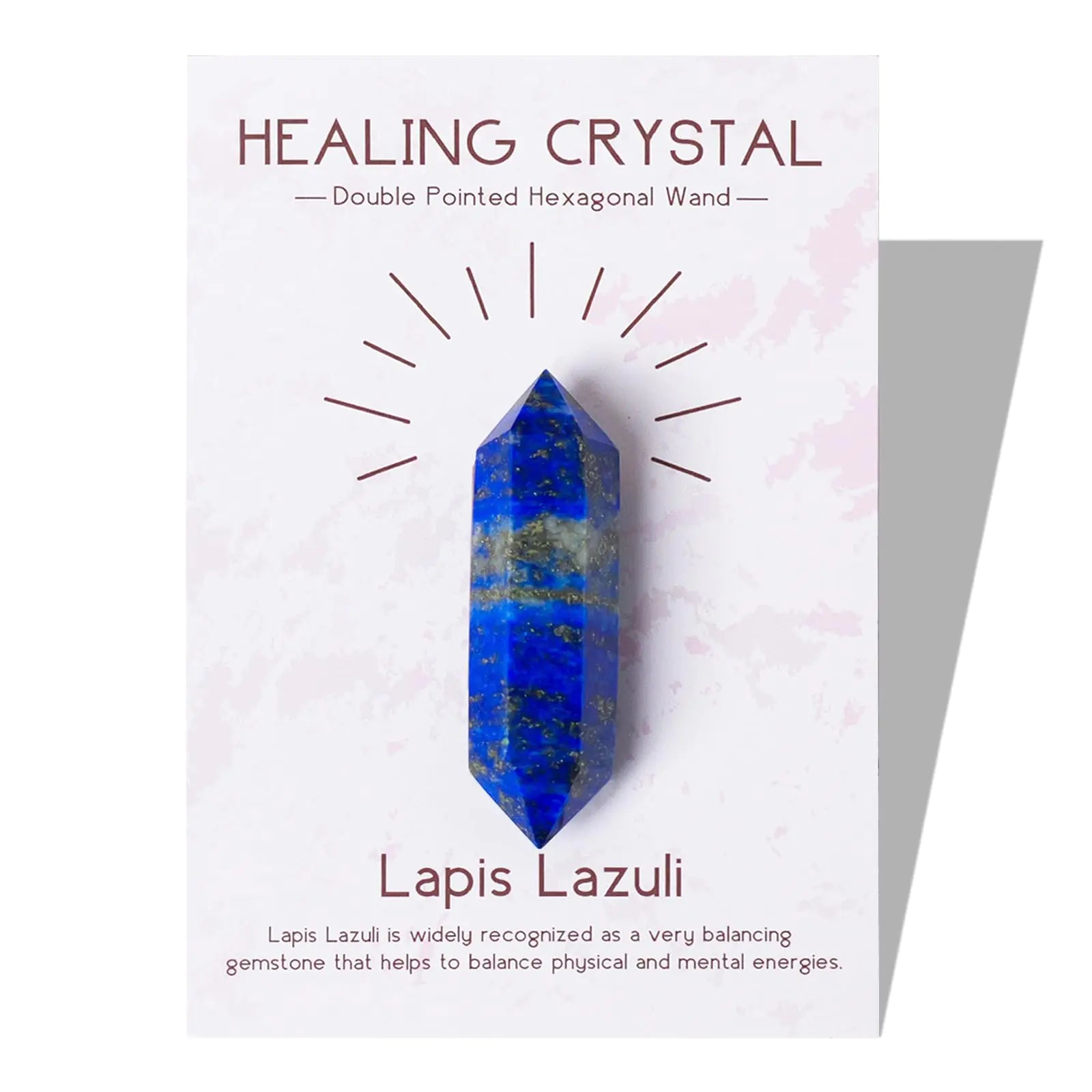 Natural Lapis Lazuli Double Point Crystal | Chakra Healing Stone | Meditation Energy Wand (4–5cm) - Midnight Solstice Occult Shop