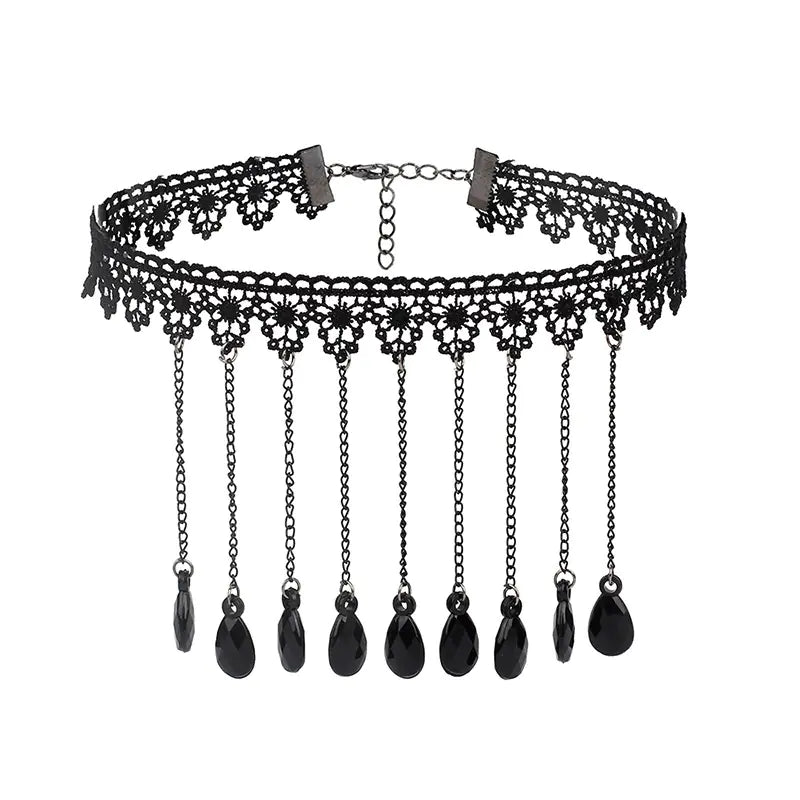 Gothic Style Choker Necklaces - Layered Ethnic Design