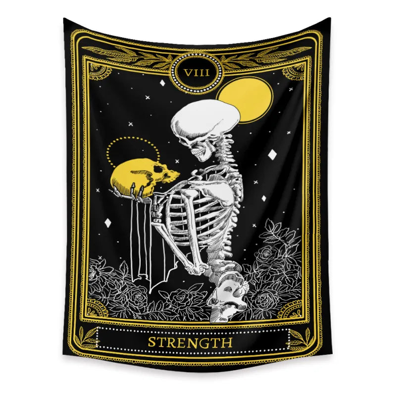 Tarot Tapestry | Psychedelic Background Cloth Boho | Wall Tapestry - Midnight Solstice Occult Shop