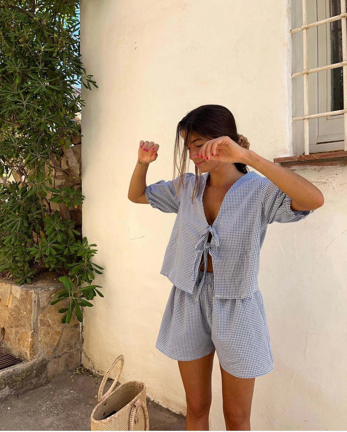 Casual Top and Shorts