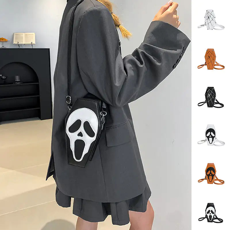 Scream Shoulder Bag | Gothic Messenger Crossbody | Bag For Women