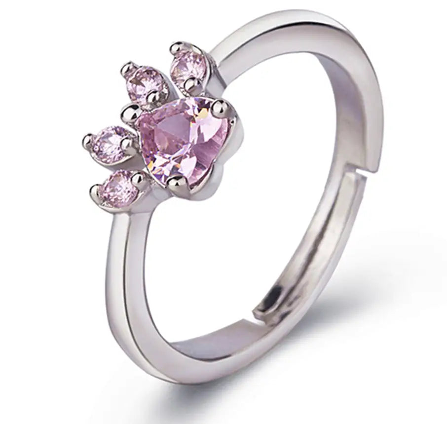 Cat / Dog Paw Ring for Women Jewelry Sets