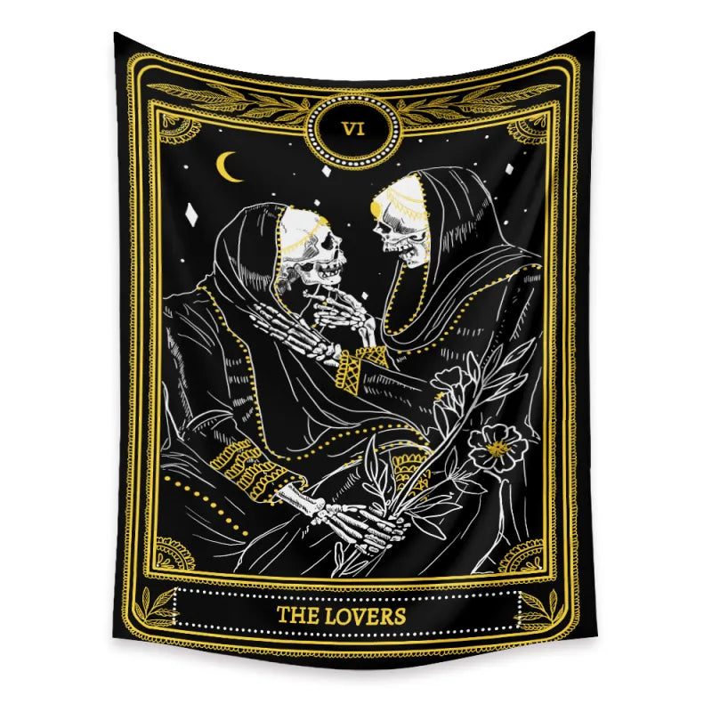 Tarot Tapestry | Psychedelic Background Cloth Boho | Wall Tapestry - Midnight Solstice Occult Shop