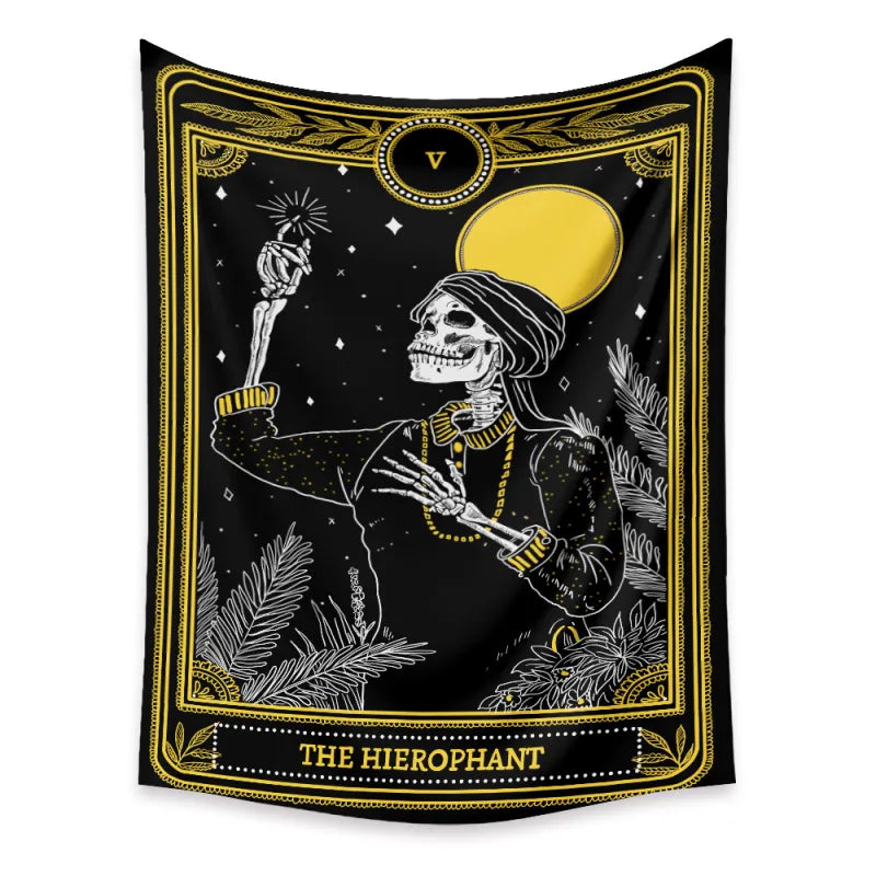 Tarot Tapestry | Psychedelic Background Cloth Boho | Wall Tapestry - Midnight Solstice Occult Shop