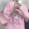 Y2K Anime Kawaii Oversized Casual Summer T-Shirt