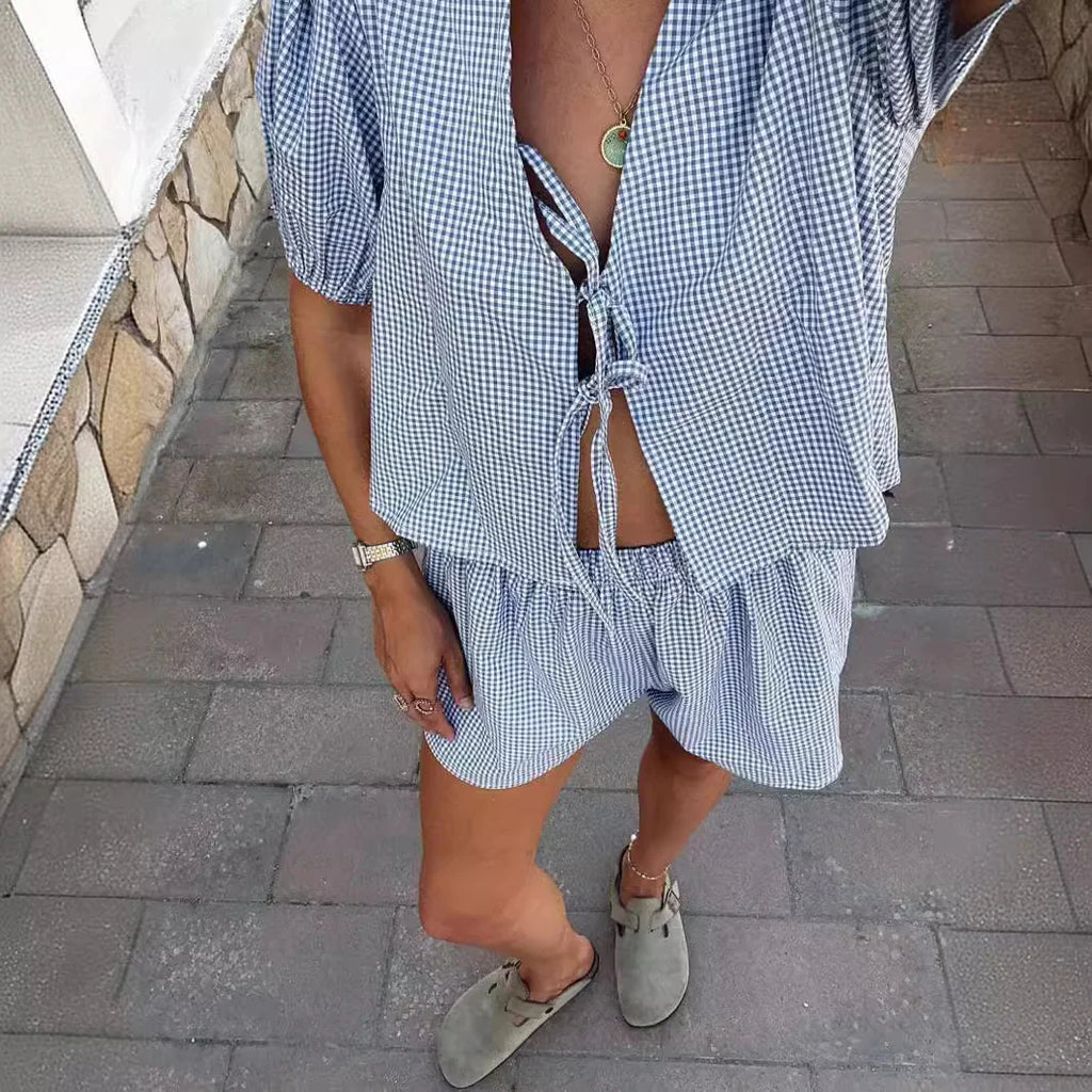 Casual Top and Shorts